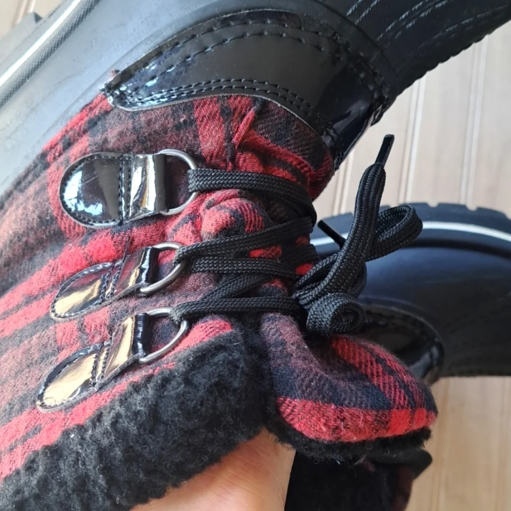 Ozark Trail Sintetico Thinsulate Buffalo Print Winter Insulated Rubber Snow Boot